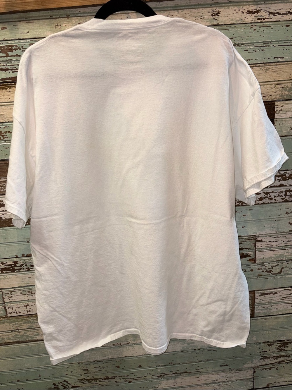 Port and Company White Tee with Orange & Purple Spooky Heifer Graphic - Picture 2 of 4
